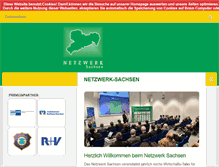 Tablet Screenshot of netzwerk-sachsen.de